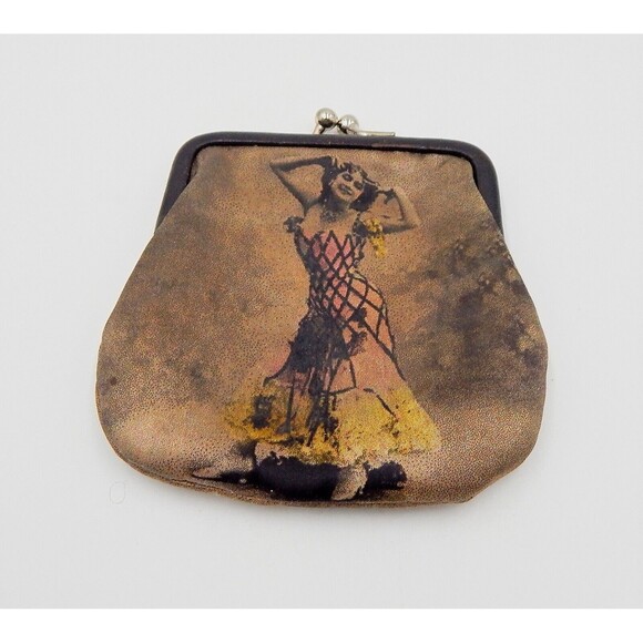 Cynthia Hart Los Angeles Change Coin Purse Kiss Snap Closure - Picture 1 of 8